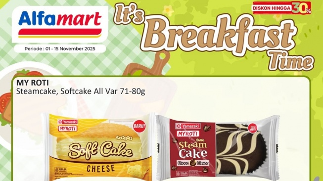 Sarapan Hemat dan Praktis di Alfamart: Promo Roti Murah Sampai 15 November 2025