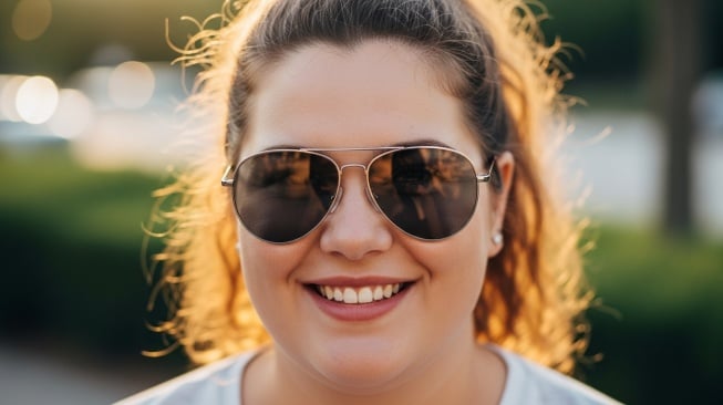 Bentuk kacamata aviator (Google Studio AI)