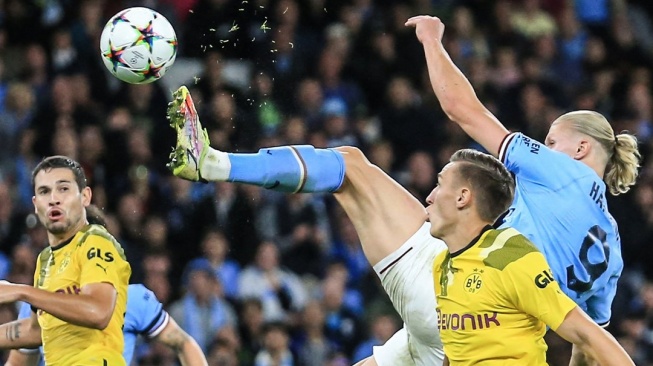 Manchester City Pesta Gol 4-1, Erling Haaland Cetak Rekor Baru Liga Champions
