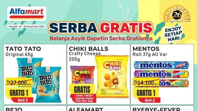 Serbu! Alfamart Bagi-Bagi Produk Gratis Jangan Sampai Kehabisan, Cek Katalog Di Sini