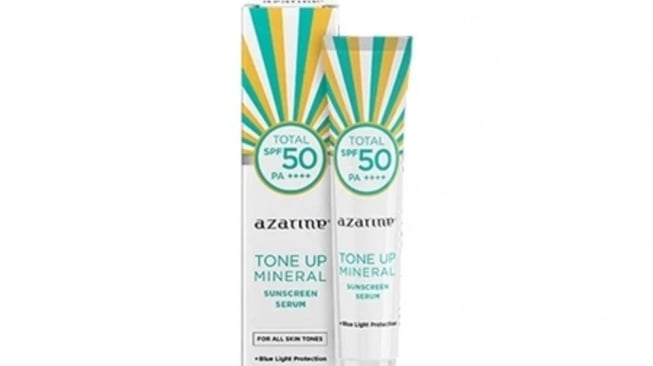 Azarine Tone Up Mineral Sunscreen Serum SPF 50 PA++++ (Dok. brand)