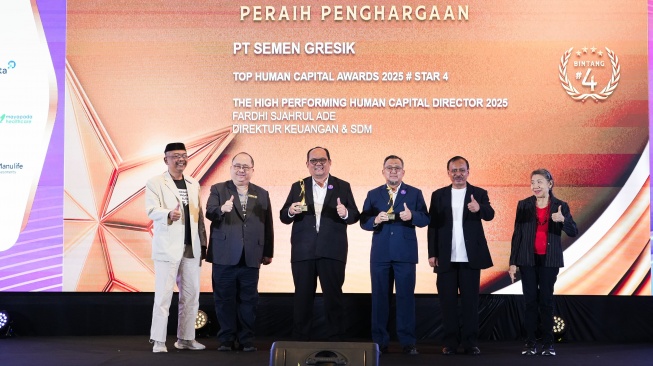 Semen Gresik Raih 2 Penghargaan Nasional Ajang TOP Human Capital Awards 2025 di Jakarta