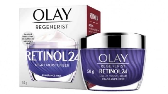 Olay Retinol24 Night Moisturizer (Shopee)