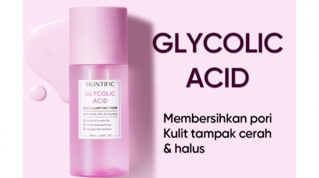 SKINTIFIC Glycolic Acid Daily Clarifying Toner (shopee)