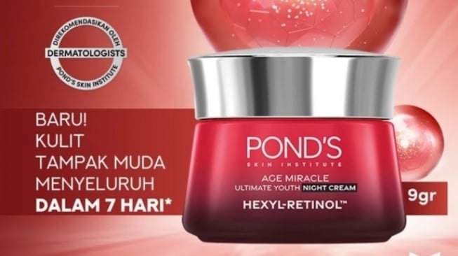 Pond's Age Miracle Hexyl Retinol Niacinamide Night Cream (Shopee)