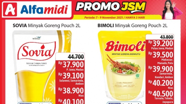 Katalog Promo JSM Alfamidi: Weekend Hemat Minyak Goreng Murah