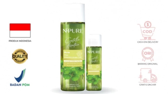 Npure Acne Face Toner Centella Asiatica (Dok. Shopee)