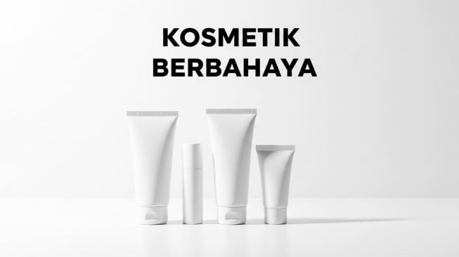 Ilustrasi kosmetik berbahaya. (Google AI Studio)