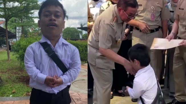 Zidan Pria Disabilitas Diterima Kerja PT Transjakarta, Ucap Terima Kasih ke Pramono Anung