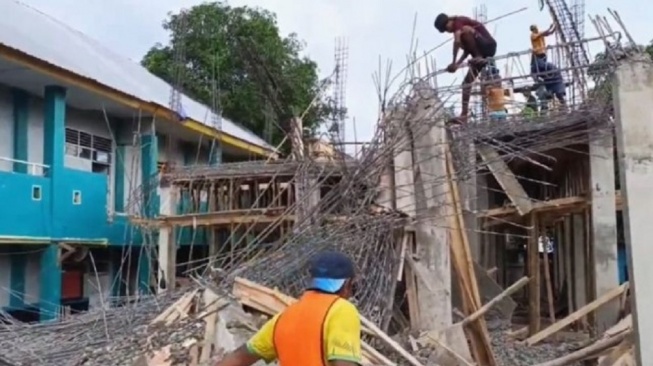 Proyek Miliaran Ambruk! Kemenag Sulsel Investigasi Dugaan Kelalaian di Madrasah Takalar