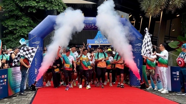 Fun Run Lari Ikut Aruss 2025 Semarang pada Minggu (9/11/2025). 