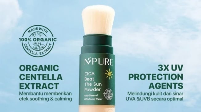 NPURE Sunscreen Powder Cica (Shopee)