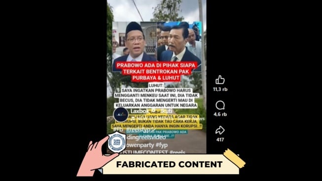 Luhut minta Prabowo tegur Purbaya