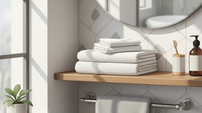 Tips Sederhana Agar Handuk Tidak Bau dan Berjamur Meski Disimpan di Kamar Mandi