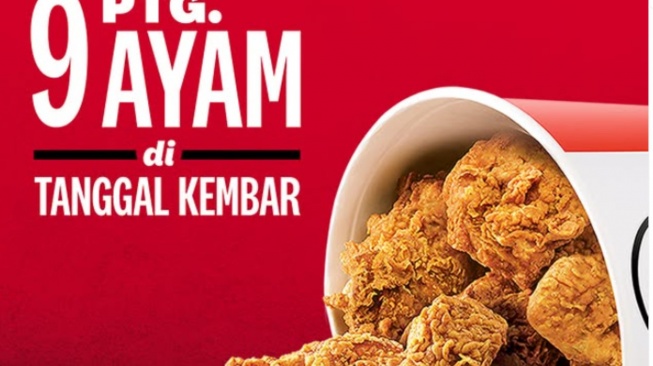 KFC 11.11: Pesta 9 Ayam Hanya Rp100.000!
