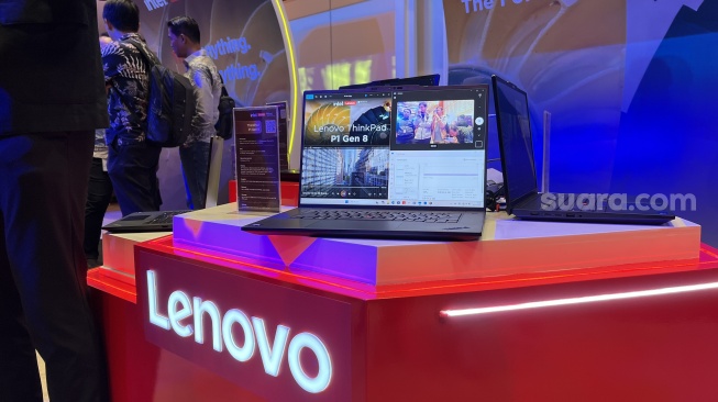 Laptop Lenovo ThinkPad P1 Gen 8. [Suara.com/Dicky Prastya]