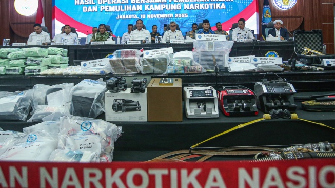 BNN Umumkan Hasil Operasi Bersama, Amankan 1.259 Tersangka dan Berbagai Barang Bukti Narkotika