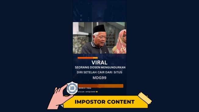 Hoaks dosen mundur ulah menang judul. [Dok. Istimewa]