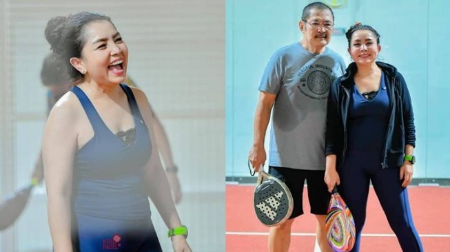 6 Potret Mayangsari dan Bambang Trihatmodjo Main Padel, Video Ditonton 10 Ribu Kali