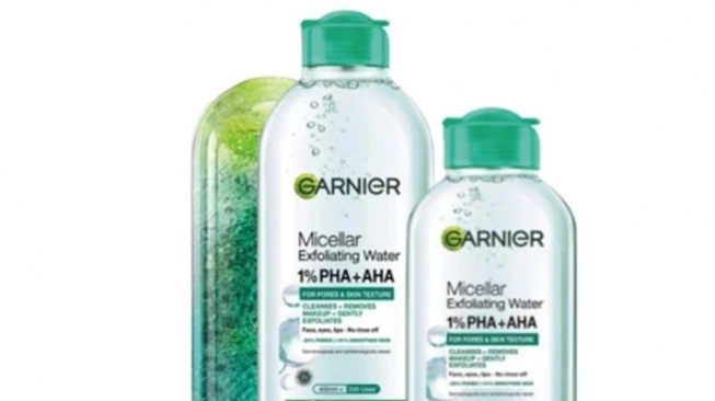 Garnier Micellar Peeling Water 1% AHA + PHA (Dok. Shopee)
