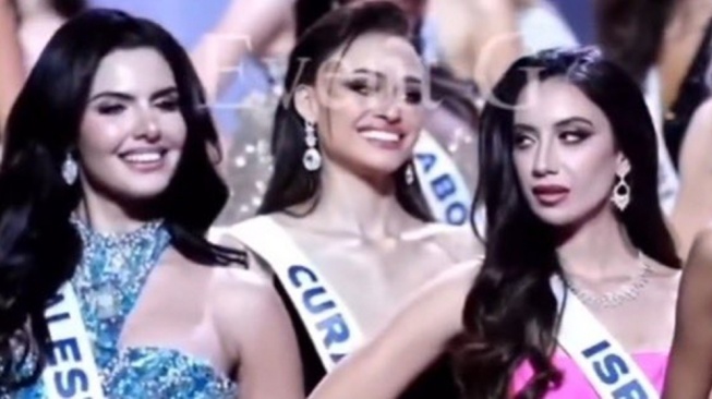 Viral Momen Miss Israel Diduga Tatap Sinis Miss Palestina di Miss Universe 2025