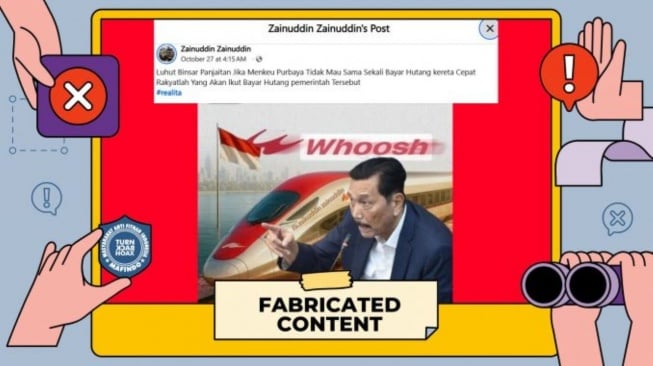 cek fakta Luhut tetang kereta cepat