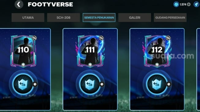 Semesta Penukaran FC Mobile. (Suara.com/ Rezza Rachmanta)