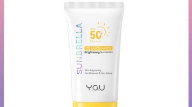 YOU Sunbrella 2% Niacinamide Brightening Sunscreen (Dok. Shopee)