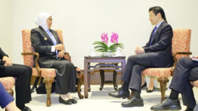 Perdana Menteri Singapura HE. Lawrence Wong saat menerima kunjungan kerja Gubernur Jawa Timur Khofifah Indar Parawansa di Istana Sri Temasek, Singapura (Dok: Pemprov Jatim)