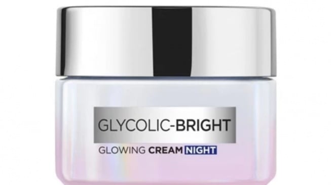 L'Oreal Paris Glycolic Bright Glowing Night Cream (Dok. Shopee)