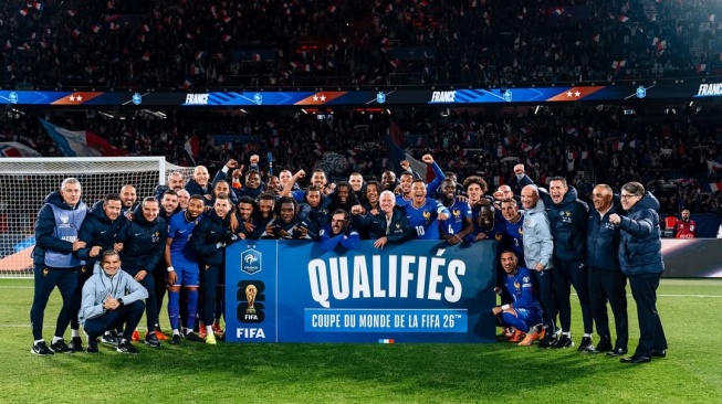 Prancis Jadi Negara Eropa Kedua yang Lolos ke Piala Dunia 2026