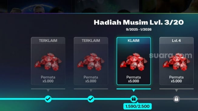 Hadiah Musim FC Mobile. (ist)