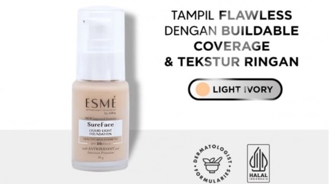 ERHA ESME Sureface Liquid Foundation (Shopee)