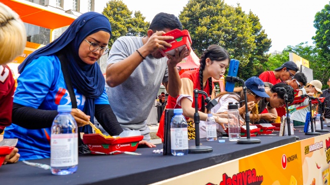 Festival makan Ramyun Korea. (Dok. Shin Ramyun)