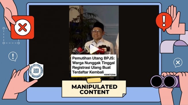 cek fakta Cak Iminmengenai perpanjangan BPJS