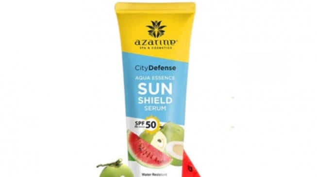 Azarine City Defense Aqua Essence Sun Shield Serum SPF50 PA++++ (Dok. Shopee)