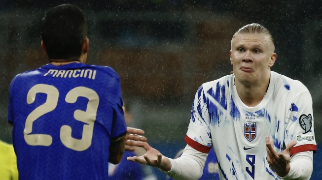 Erling Haaland Buka Suara Soal Duel Panas Lawan Mancini: Dia Bikin Kesal!