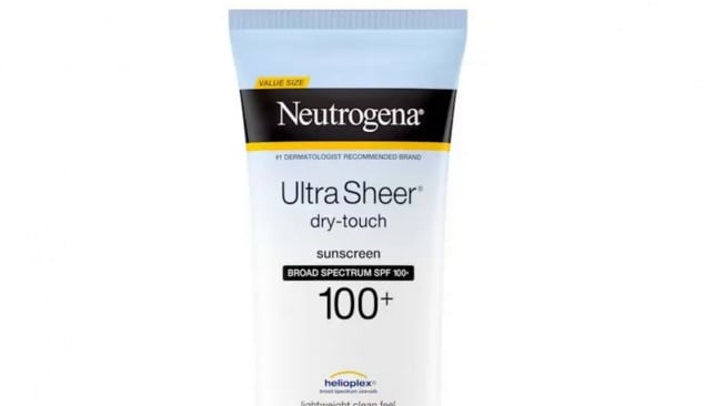 Neutrogena Ultra Sheer Dry-Touch Water Resistant Sunscreen SPF 100+ (Dok. brand)