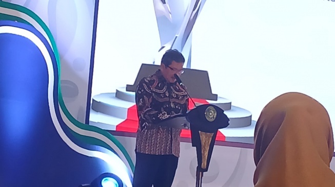 Dalam sambutan Program Duta Muda BPJS Kesehatan Tahun 2025 disebutkan inilah ajang talenta generasi muda yang berperan aktif dalam menyosialisasikan nilai-nilai gotong royong dan literasi kesehatan tentang Program JKN (Suara.com/Tantri Amela Iskandar)