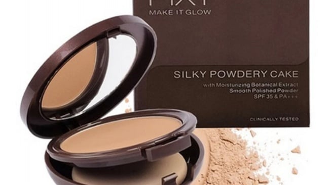 Rekomendasi bedak padat dengan hasil akhir dewy. (Shopee)