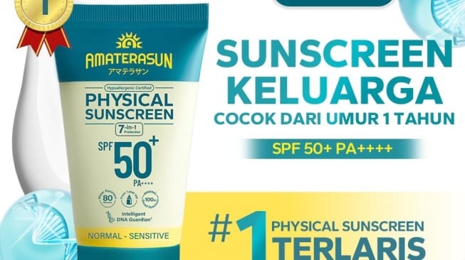 Physical Sunscreen yang Gak Bikin Wajah Abu-Abu. (Shopee)
