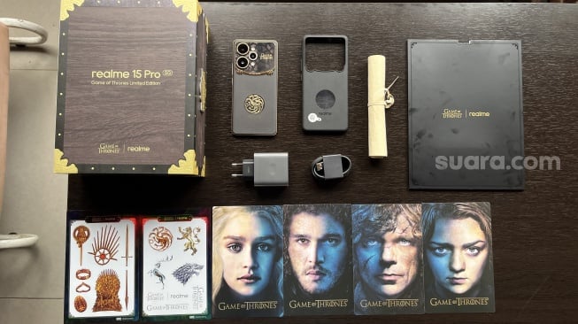 Review Realme 15 Pro Game of Thrones Limited Edition. [Suara.com/Dicky Prastya]