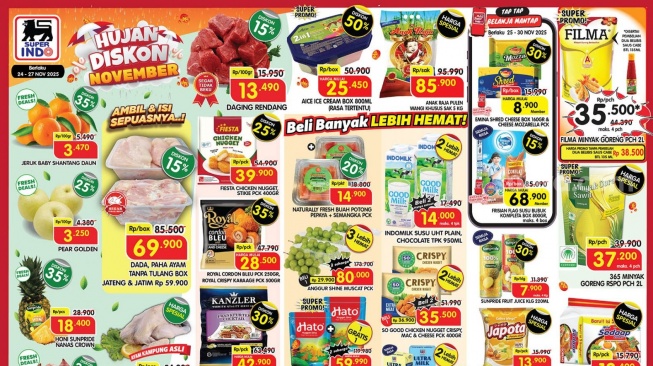 Promo Superindo Hari Ini: Panduan Hemat Belanja 24-27 November 2025