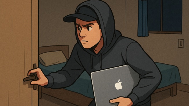 Terdesak Utang Pinjol, Pemuda di Sleman Nekat Gasak Laptop di Kos-Kosan