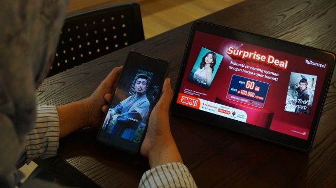 Surprise Deal Telkomsel: Kuota 60GB Cuma 100 Ribu, Akses Shortmax & Vision+ Gratis