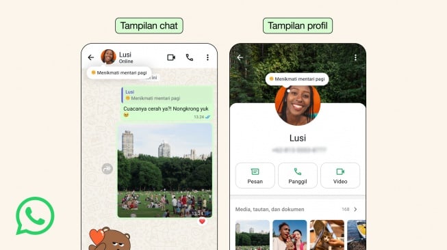 Pembaruan fitur Tentang WhatsApp. [WhatsApp]