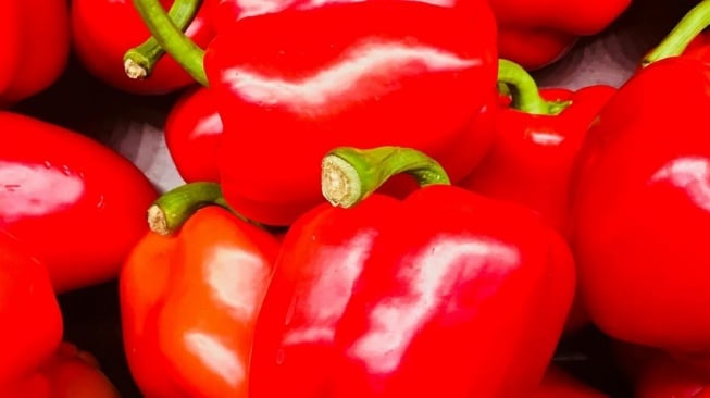 Ilustrasi paprika merah. (Pexels/Mubaz Basheer)