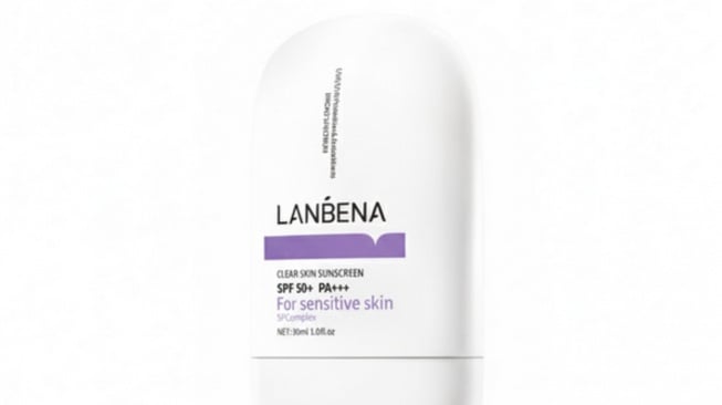 Lanbena Clear Skin Sunscreen SPF 50 PA+++ (Dokumentasi/Shopee)