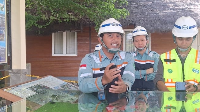 Site Manager Operasi WIKA, Ridwan Budi Santoso. [Suara.com/Achmad Fauzi].