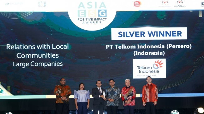 Telkom Raih Penghargaan Asia ESG Positive Impact 2025, Apresiasi Level Internasional
